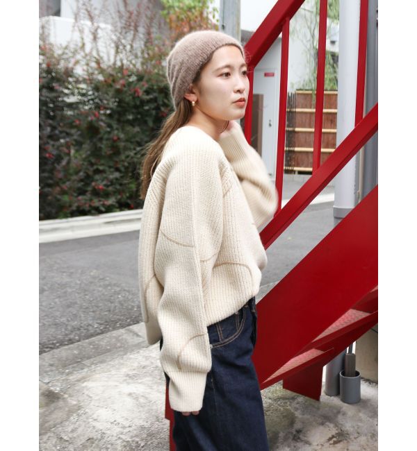 Ungrid「テープデザインルーズニット」|ニット・セーター|