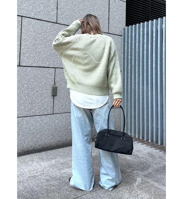 Ungrid「テープデザインルーズニット」|ニット・セーター|