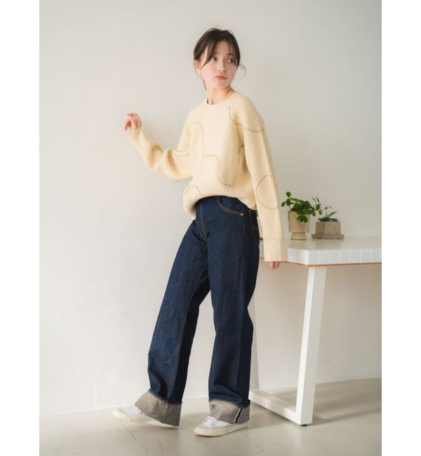 Ungrid「テープデザインルーズニット」|ニット・セーター|