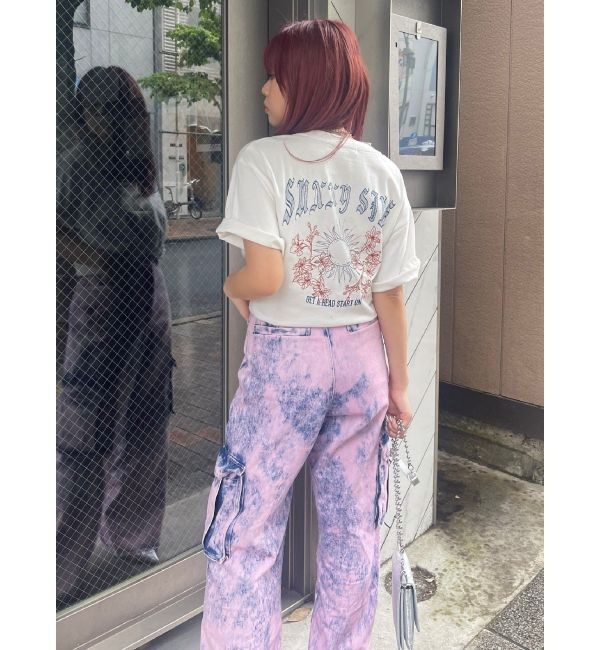 EVRIS「ブリーチデニムカーゴパンツ」|デニム|