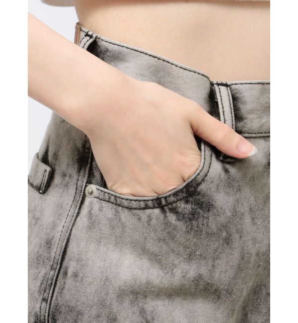 EVRIS「ブリーチデニムカーゴパンツ」|デニム|