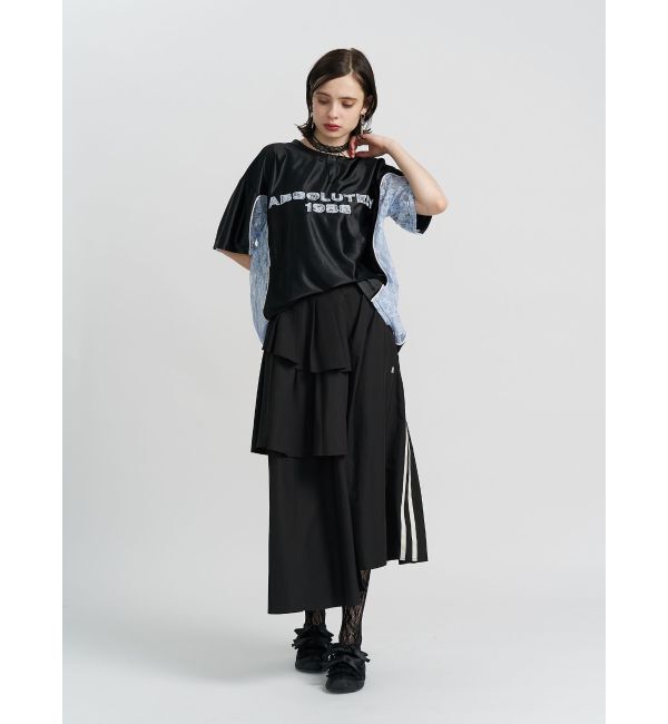 jouetie「レースナンバリングルーズトップス」|Tシャツ・カットソー|