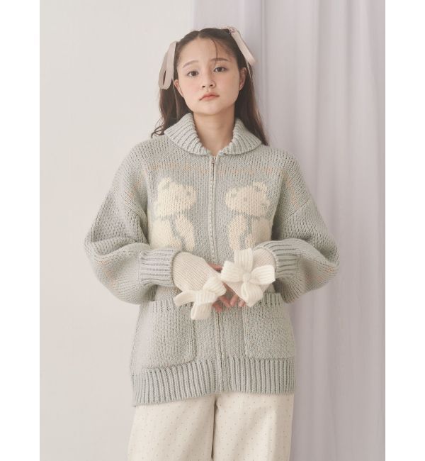 merry jenny「りぼんりぼんニットグローブ」|手袋|