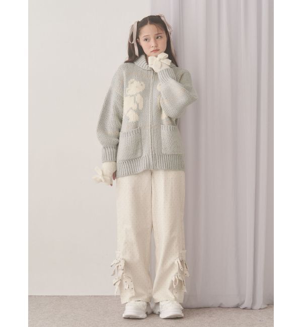 merry jenny「りぼんりぼんニットグローブ」|手袋|