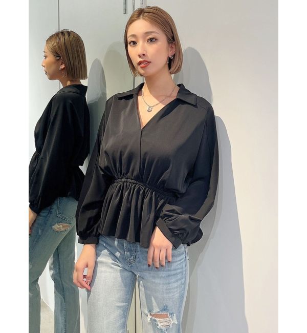 GYDA「カシュクールペプラムブラウス」|シャツ・ブラウス|