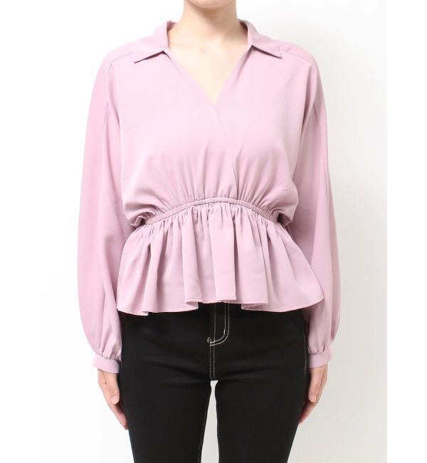 GYDA「カシュクールペプラムブラウス」|シャツ・ブラウス|