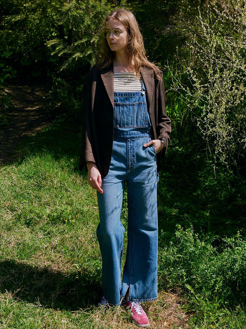 Mila Owen「デニムオーバーオール」|デニム|BLU