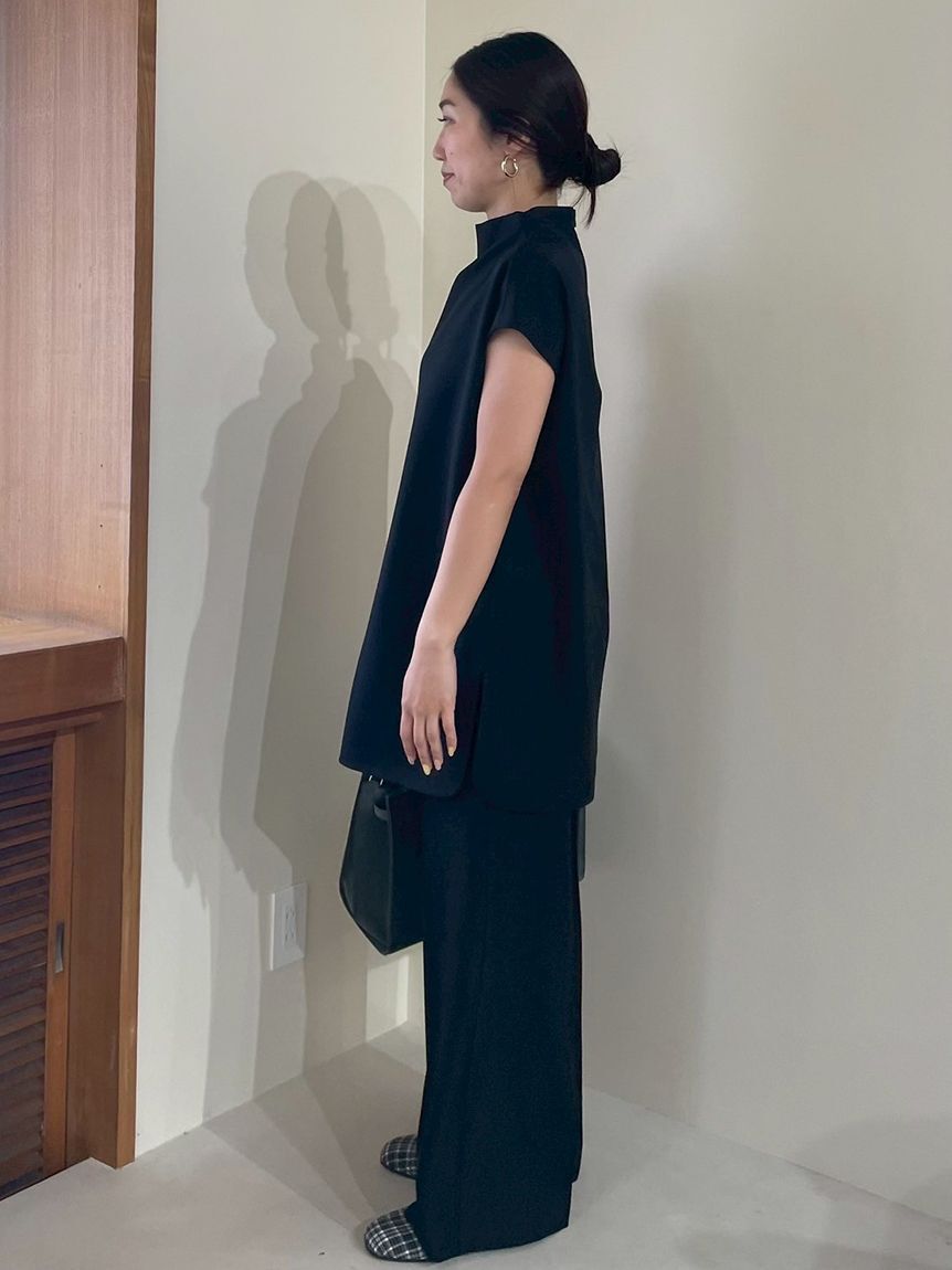 Mila Owen「【セットアイテム】ドレープブラウスセミフレアゴムパンツSET UP」|チノ|