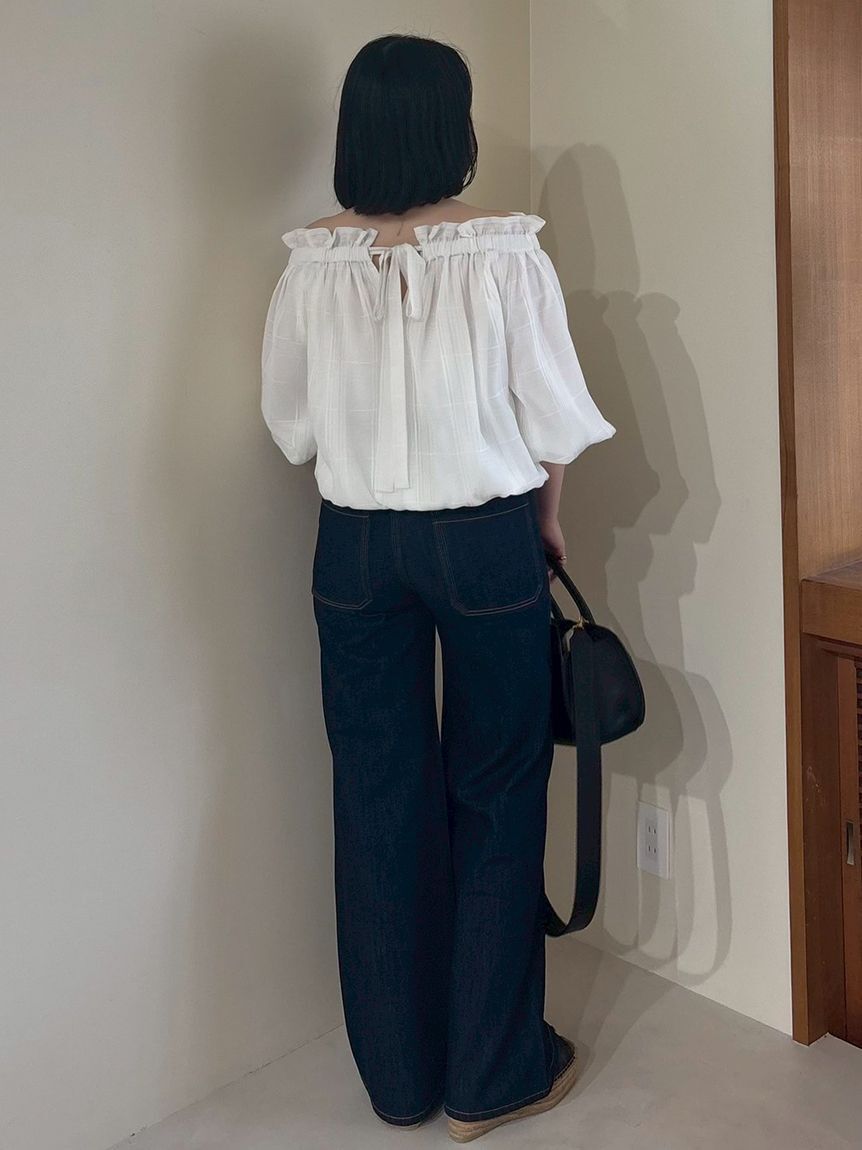 Mila Owen「後リボンボリュームオフショルブラウス」|シャツ・ブラウス|