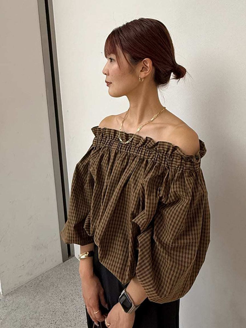 Mila Owen「後リボンボリュームオフショルブラウス」|シャツ・ブラウス|
