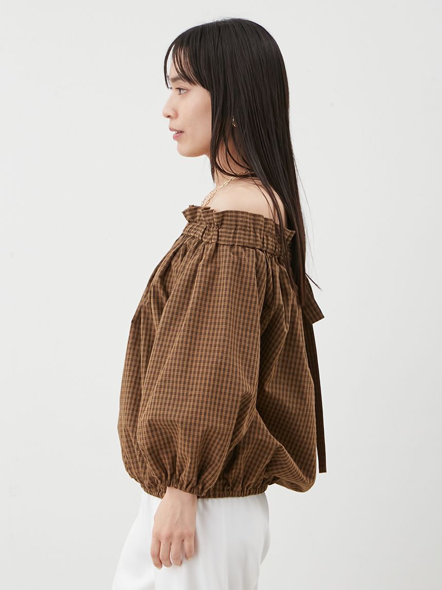 Mila Owen「後リボンボリュームオフショルブラウス」|シャツ・ブラウス|