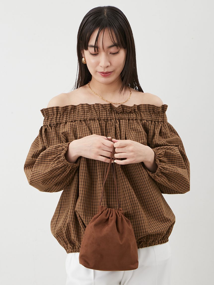 Mila Owen「後リボンボリュームオフショルブラウス」|シャツ・ブラウス|