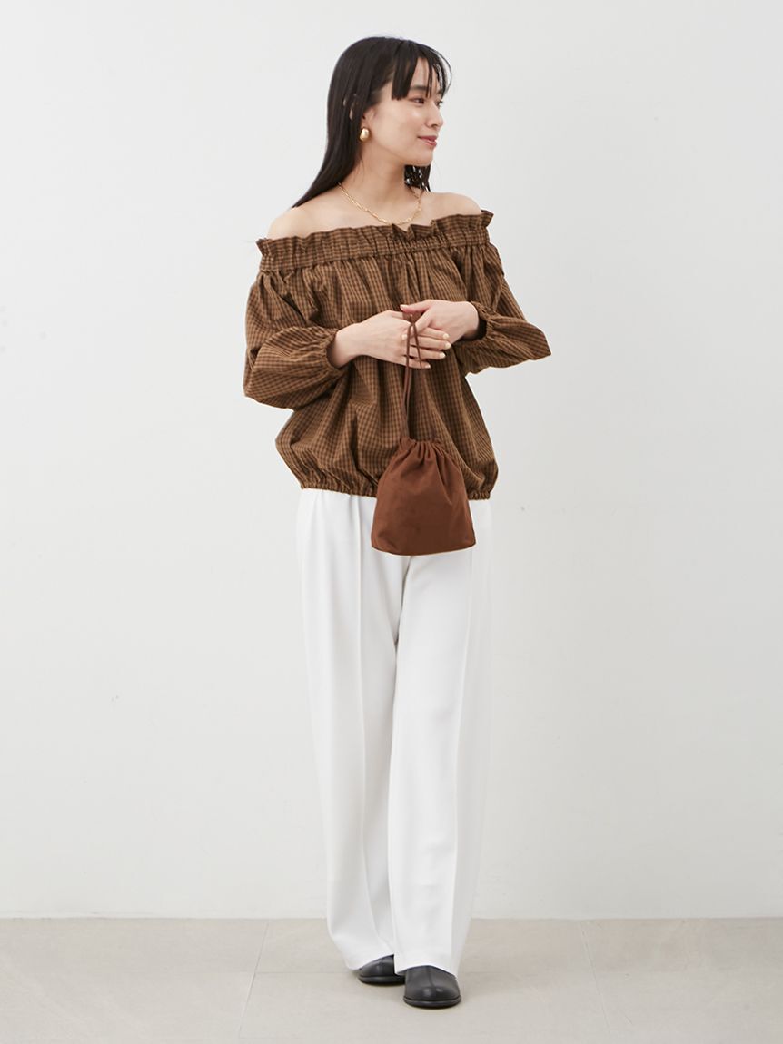 Mila Owen「後リボンボリュームオフショルブラウス」|シャツ・ブラウス|