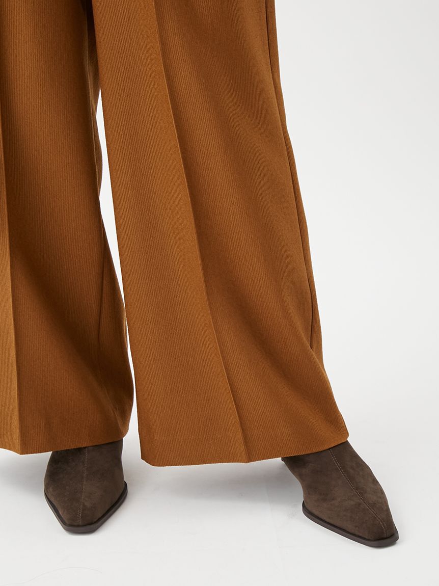 Mila Owen「コーデュロイライク2タックワイドパンツ」|チノ|