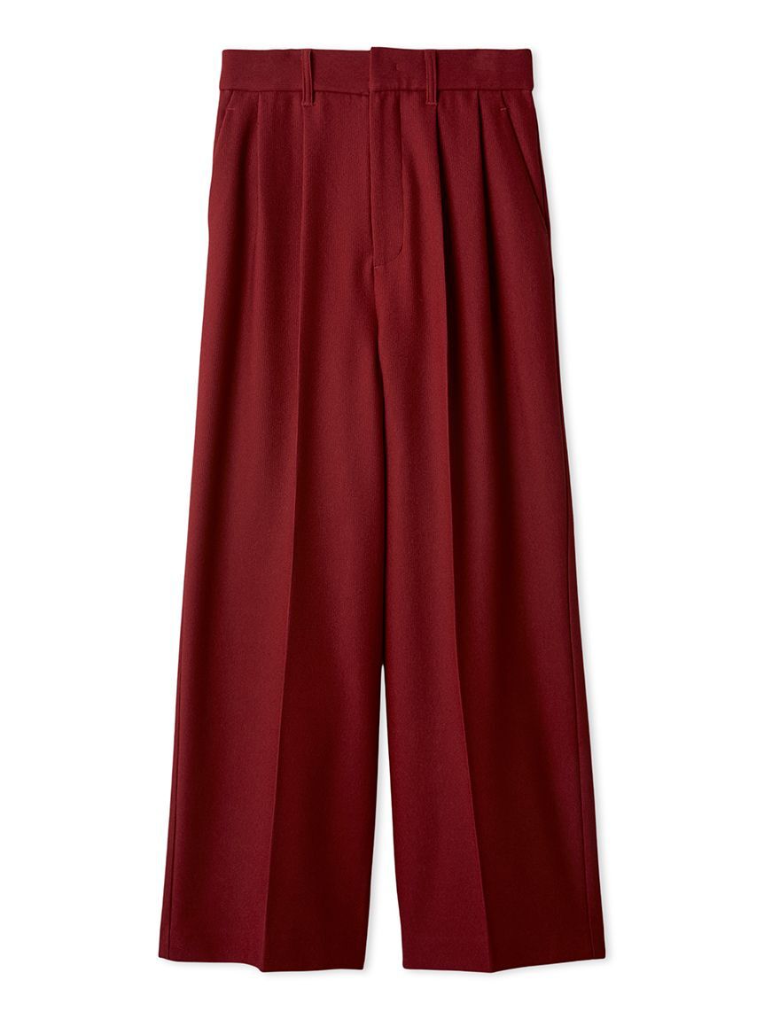 Mila Owen「コーデュロイライク2タックワイドパンツ」|チノ|