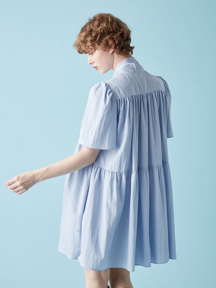 FURFUR「ボウタイギャザーチュニックシャツ」|ワンピース|