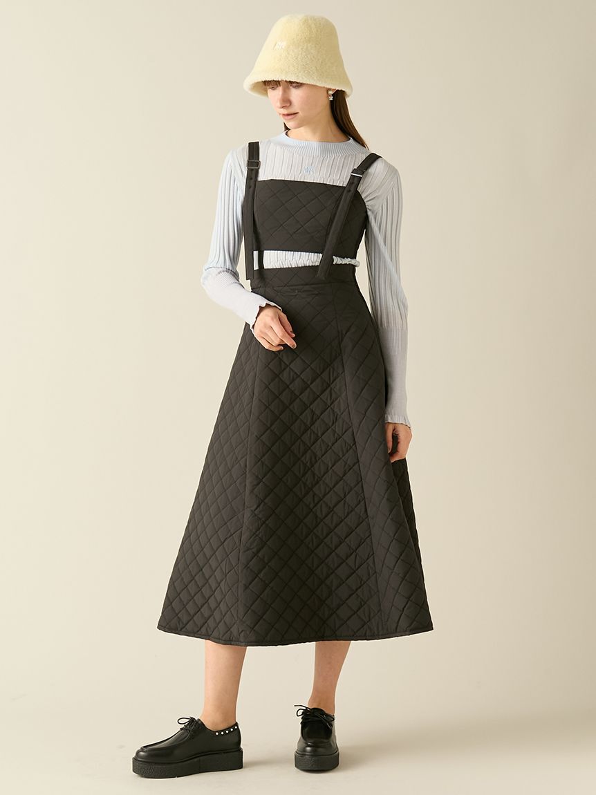 FURFUR「ロゴ刺繍バイカラーリブニット」|ニット・セーター|