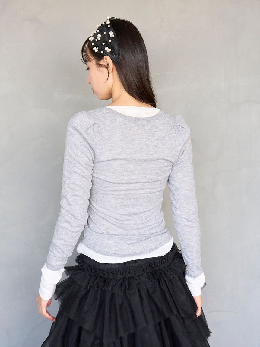 SNIDEL「レイヤードニット」|ニット・セーター|