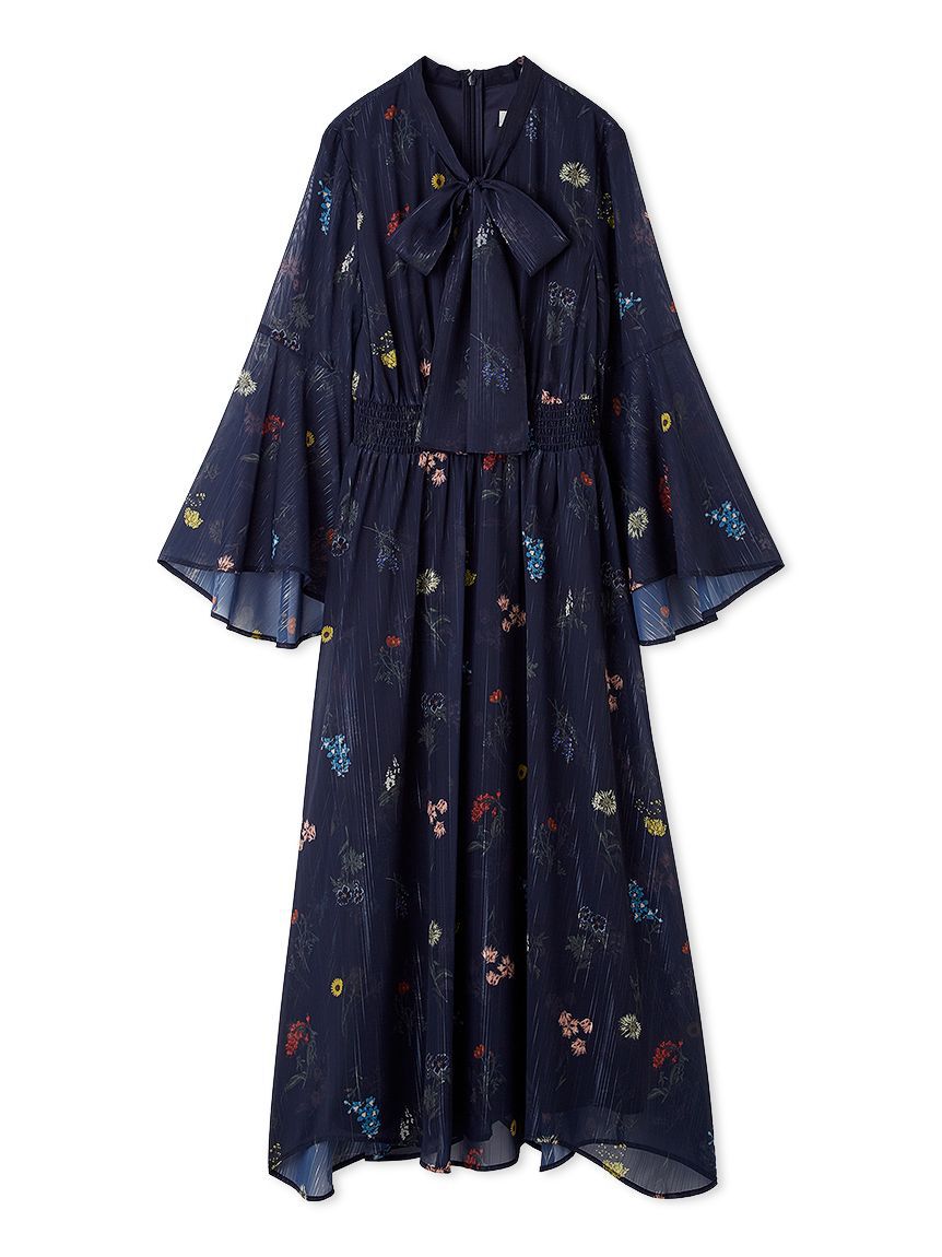 CELFORD「フラワープリントボウタイワンピース」|ワンピース|