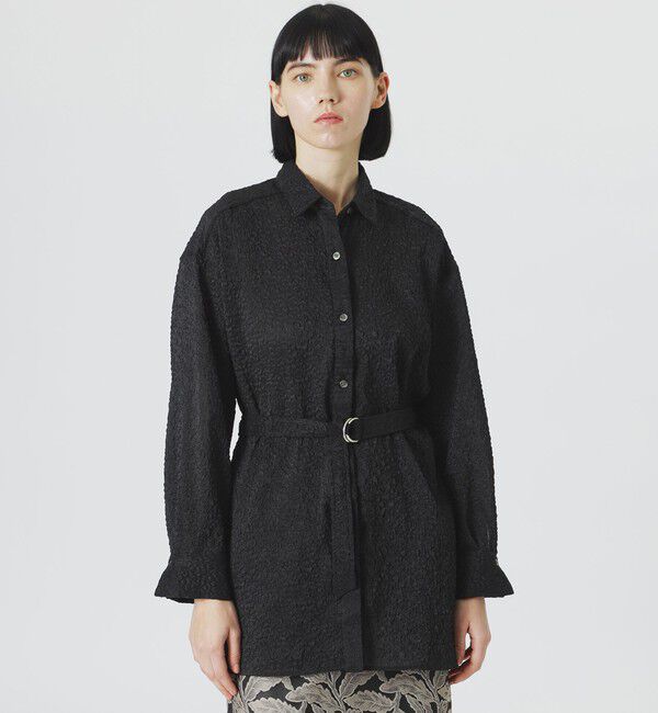  「【ドラマ着用商品】【手洗い可】ポココオーガンシアーシャツ」|シャツ・ブラウス|ブラック