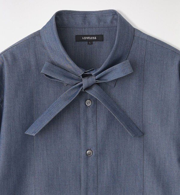  「ツイルリボンタイシャツ」|シャツ・ブラウス|