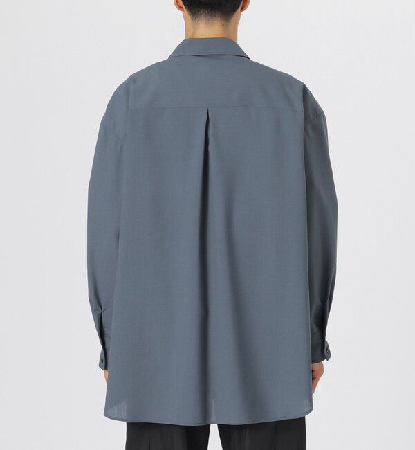  「ウールミックスポプリンジップシャツ」|シャツ・ブラウス|