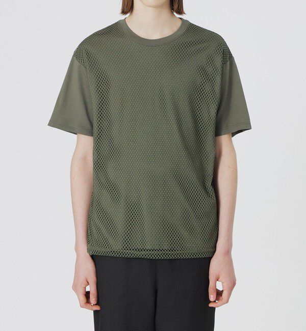 「メッシュレースコンビTシャツ」|Tシャツ・カットソー|