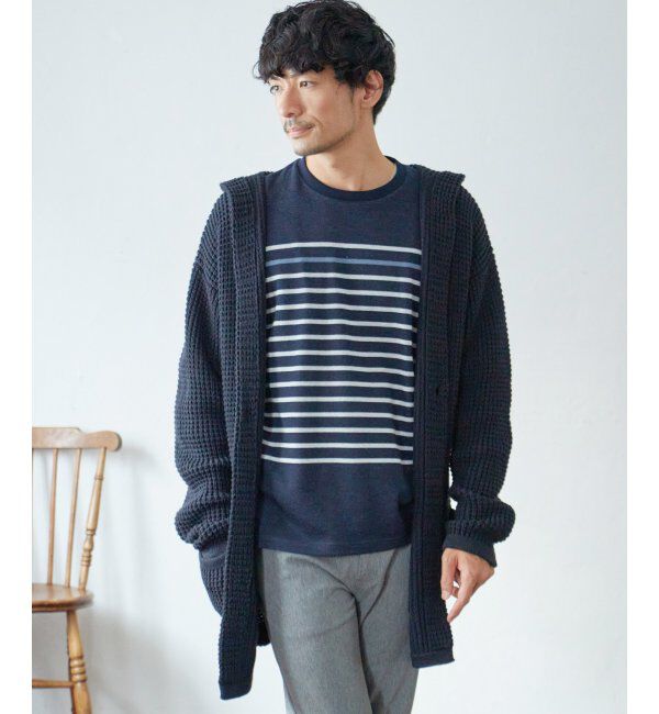 ikka「【洗える】ワッフルニットフーディガン」|その他|