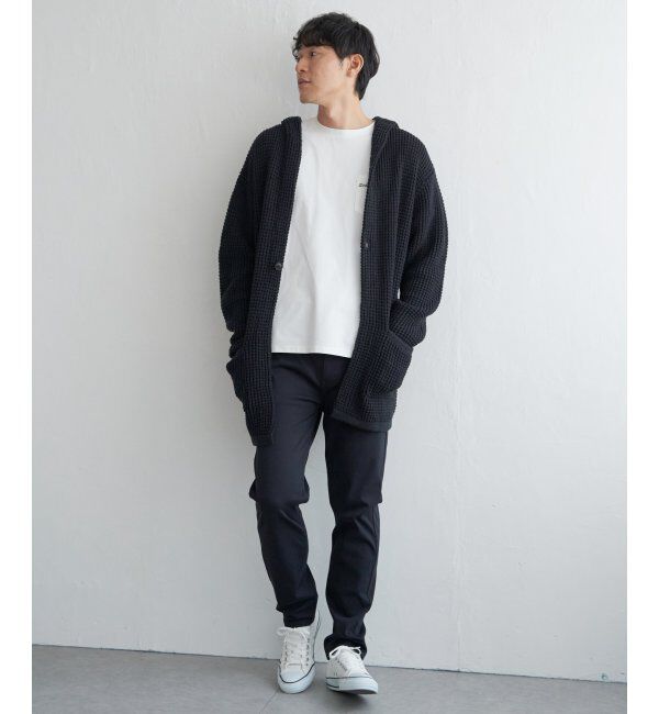 ikka「【洗える】ワッフルニットフーディガン」|その他|