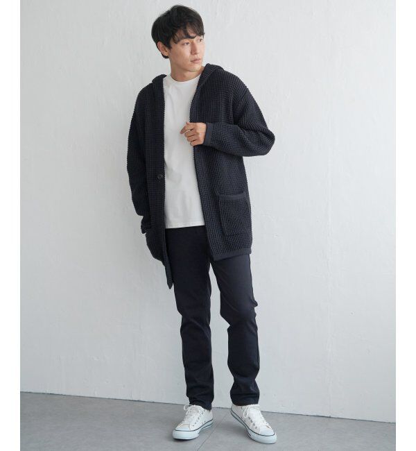 ikka「【洗える】ワッフルニットフーディガン」|その他|