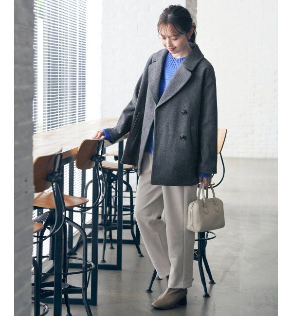 ikka「GOKU楽フェイクスエードテーパードパンツ」|その他|