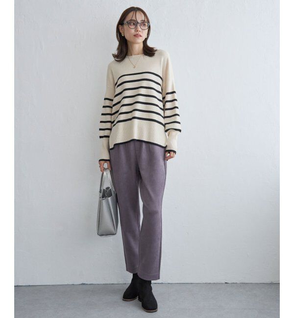 ikka「GOKU楽フェイクスエードテーパードパンツ」|その他|