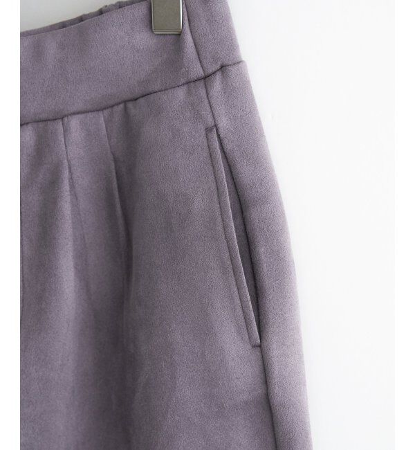 ikka「GOKU楽フェイクスエードテーパードパンツ」|その他|