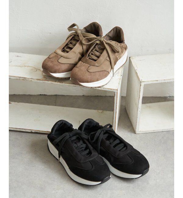 ikka「サテンスーエドコンビスニーカー」|その他|