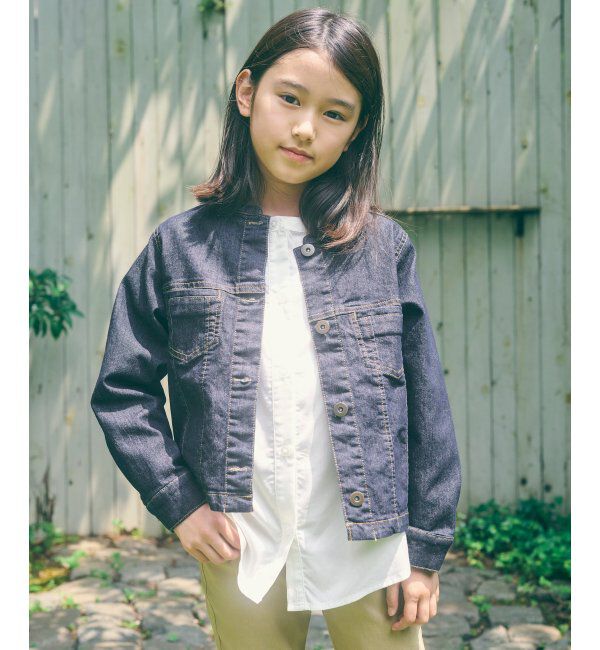 ikka kids「ＬＫメッシュデニムバンドカラーＪＫ」|その他|