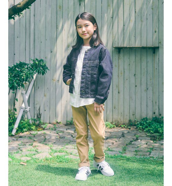 ikka kids「ＬＫメッシュデニムバンドカラーＪＫ」|その他|