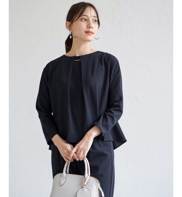 IKKA LOUNGE「【フォーマル対応／2点セット】GOKU楽 長袖セットアップ」|ワンピース|