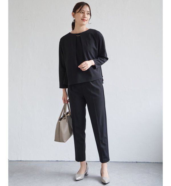 IKKA LOUNGE「【フォーマル対応／2点セット】GOKU楽 長袖セットアップ」|ワンピース|