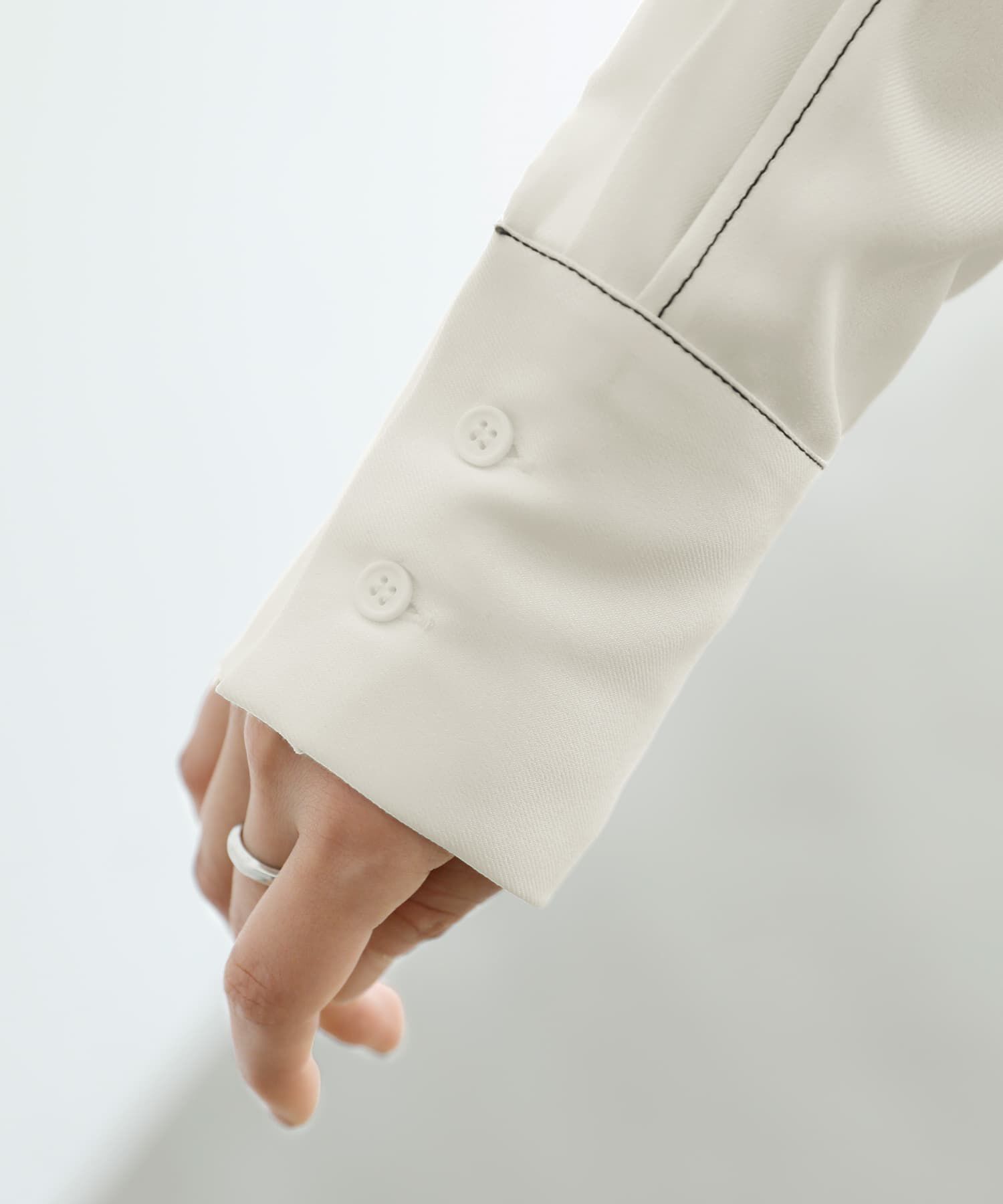 STYLE DELI「【LUXE】配色ステッチ両裾ファスナーワンピース」|ワンピース|