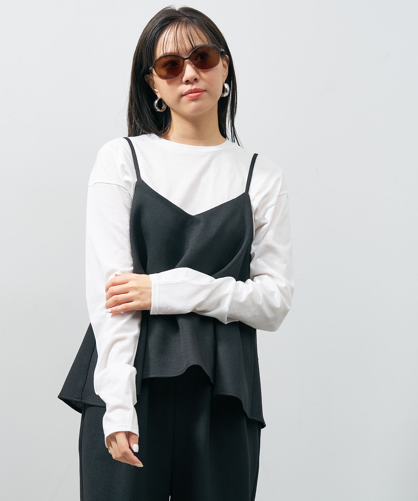  「ウェリントン型 サングラス｜ 大きめ UVカット 軽量 紫外線カット率99.9%以上 Zoff SMART」|サングラス|