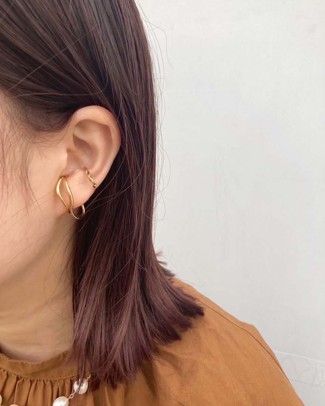  「silver925 2way グロウマット&times;ひねり イヤーカフ (ニッケルフリー)」|イヤーカフ|