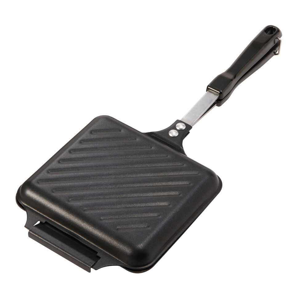 BACKYARD FAMILY「ホットサンドメーカー 直火 通販 ホットサンド 1枚 フライパン ミニフライパン 朝食 朝ごはん」|食器・キッチングッズ|ブラック1