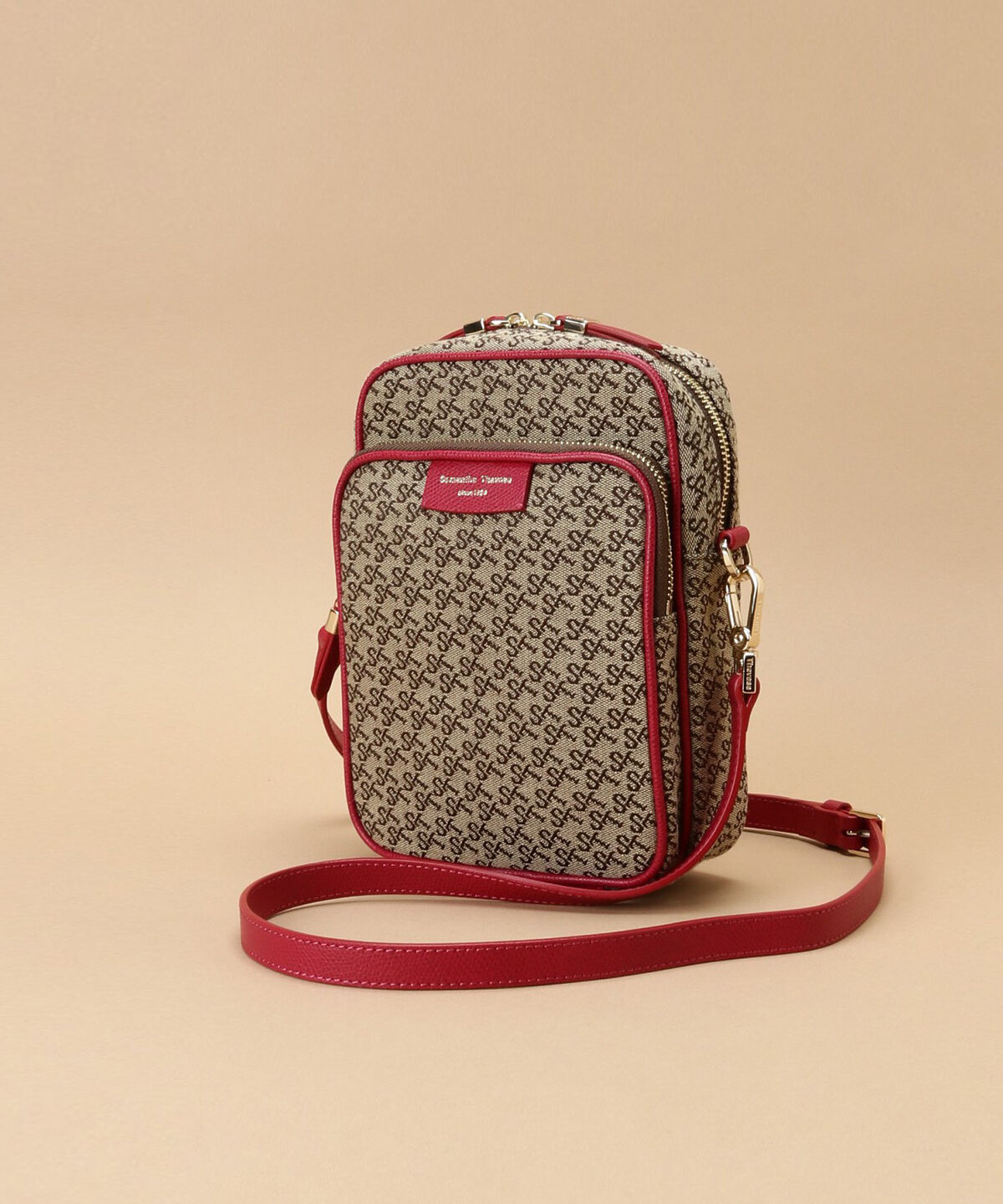 Samantha Thavasa「ST Jacquard サック デ プール」|ショルダー・メッセンジャー|ピンク