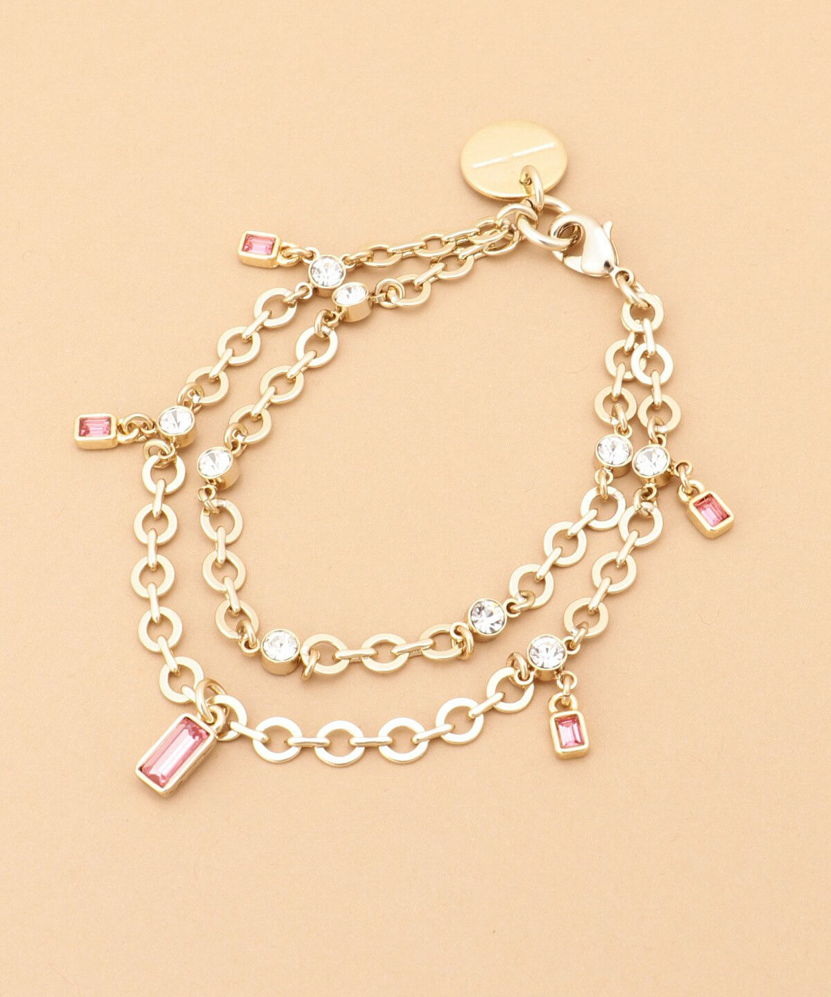 Samantha Thavasa「タブルチェーンバッグチャーム」|チャーム・キーホルダー|ピンク