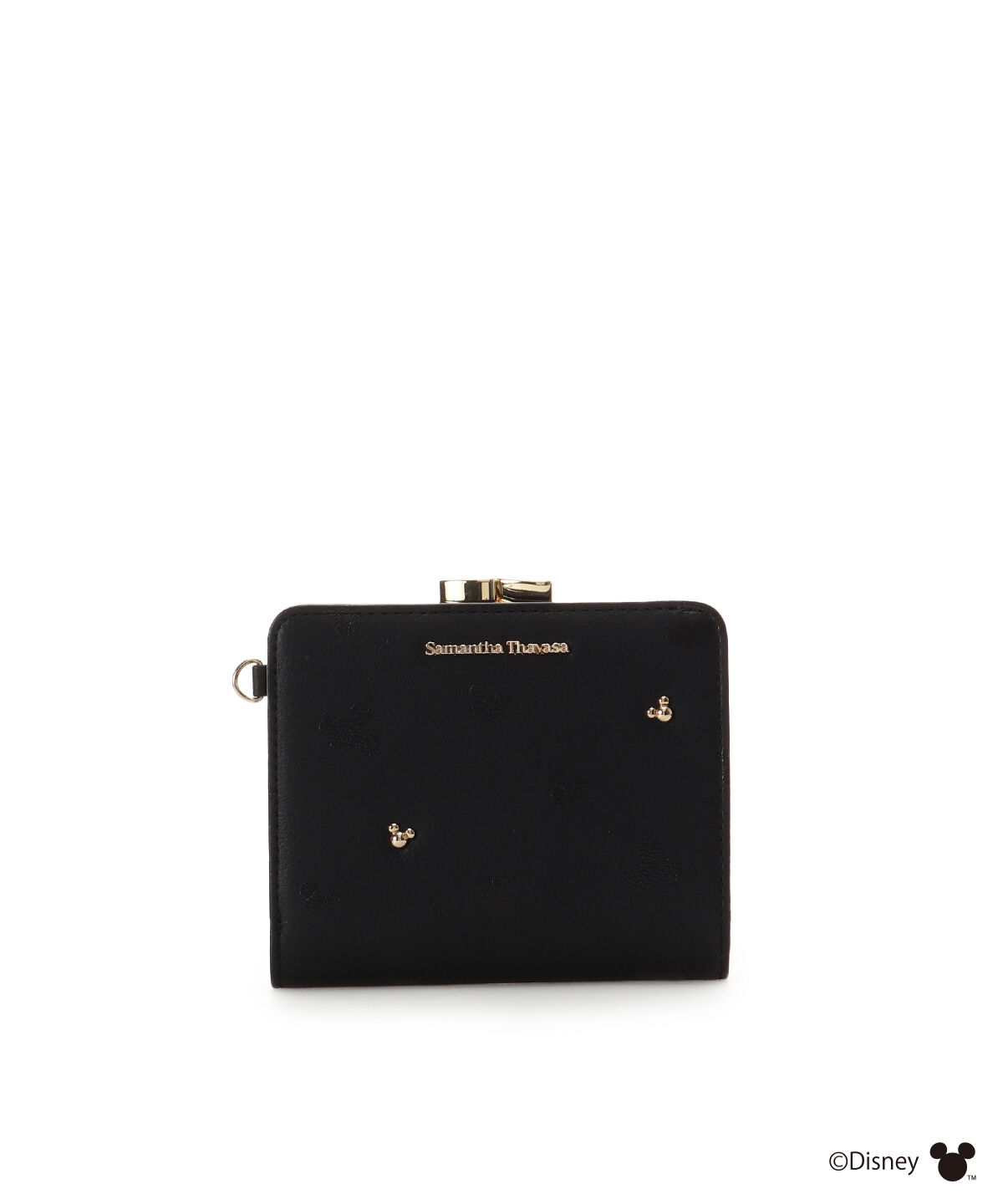 Samantha Thavasa「「ミッキー」コレクション 口金折財布」|財布|ブラック