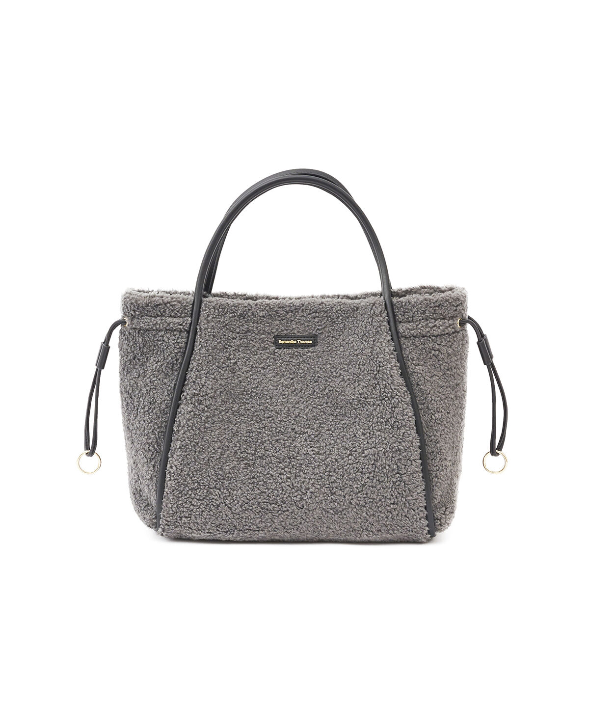 Samantha Thavasa「カジュアルテイストボアバッグ」|ハンドバッグ|グレー