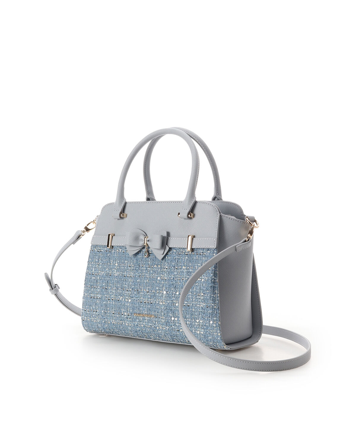 Samantha Vega「ツイードアクセントリボンハンドバッグ」|ハンドバッグ|