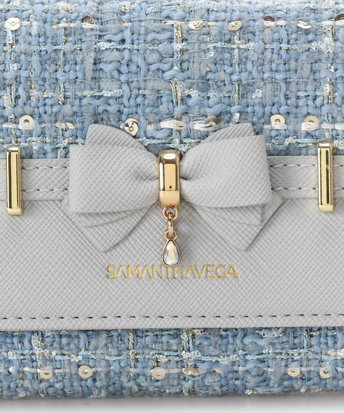 Samantha Vega「ツイードアクセントリボン折財布」|財布|