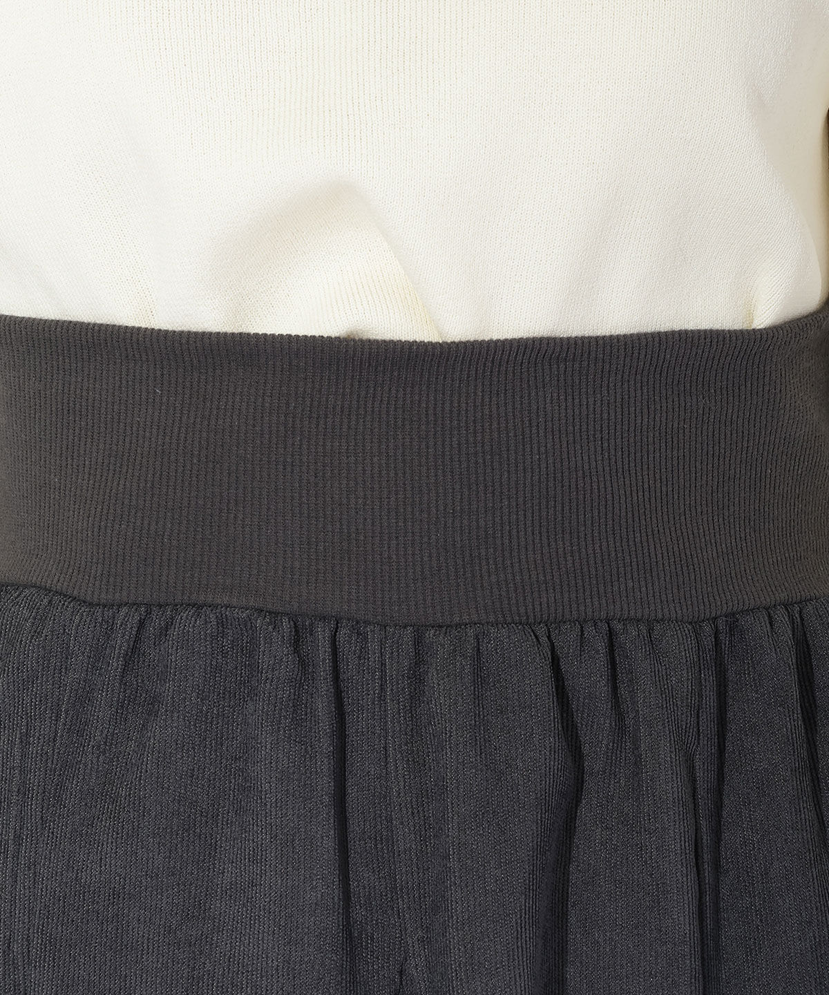 アンドクチュール「コールテンロングスカート」|フレア|