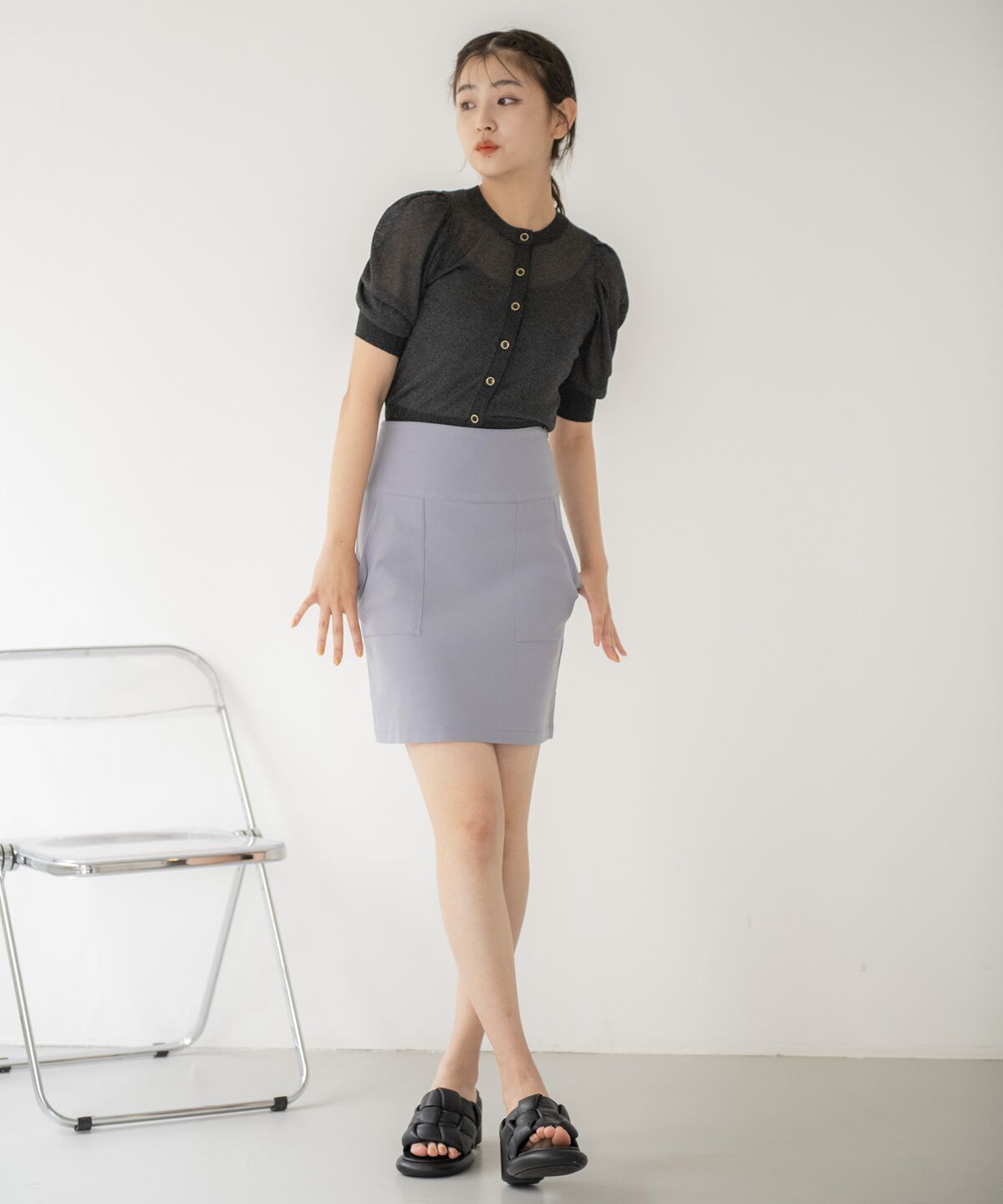 REDYAZEL「ストレッチタイトミニスカート」|タイト|